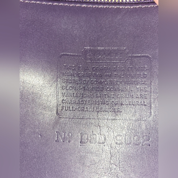 RARE VINTAGE COACH Ink (Dark Purple) Tribecca Flap 9092 - Picture 10 of 16
